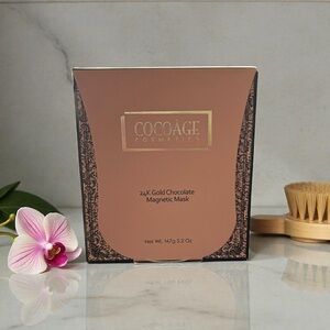 24K Gold Chocolate Magnetic Mask - Brown and Gold